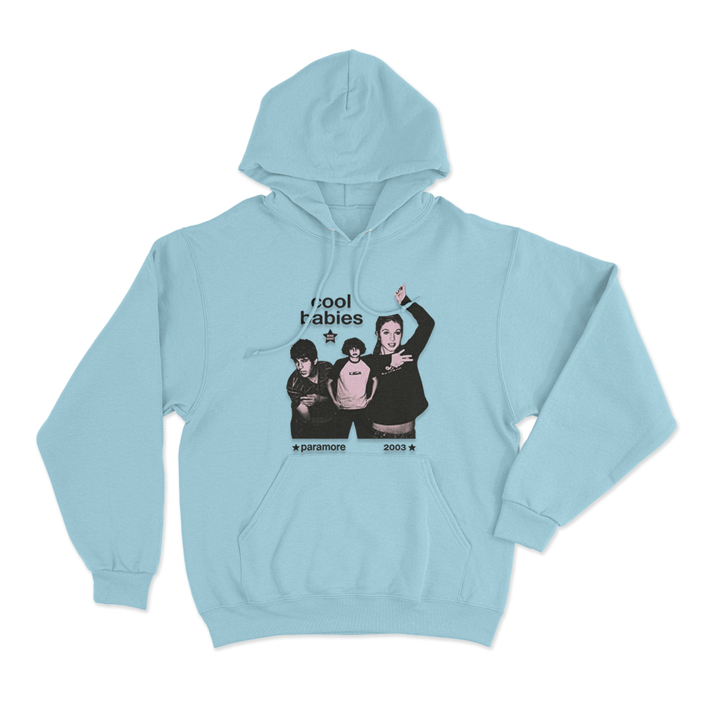 Cool Babies Paramore Unisex Hoodie Sky Blue Cool Babies Paramore Unisex Hoodie Sky Blue