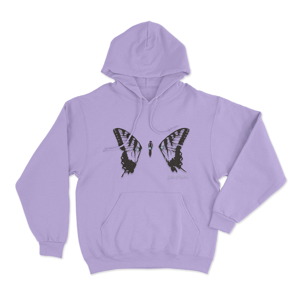 Paramore Butterfly Unisex Hoodie Purple Paramore Butterfly Unisex Hoodie Purple