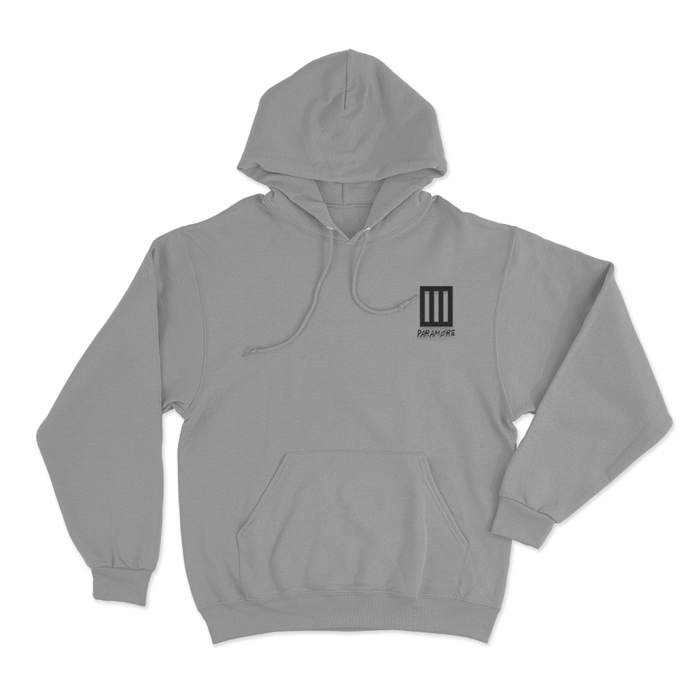 Paramore Classic Logo Unisex Hoodie Grey Paramore Classic Logo Unisex Hoodie Grey