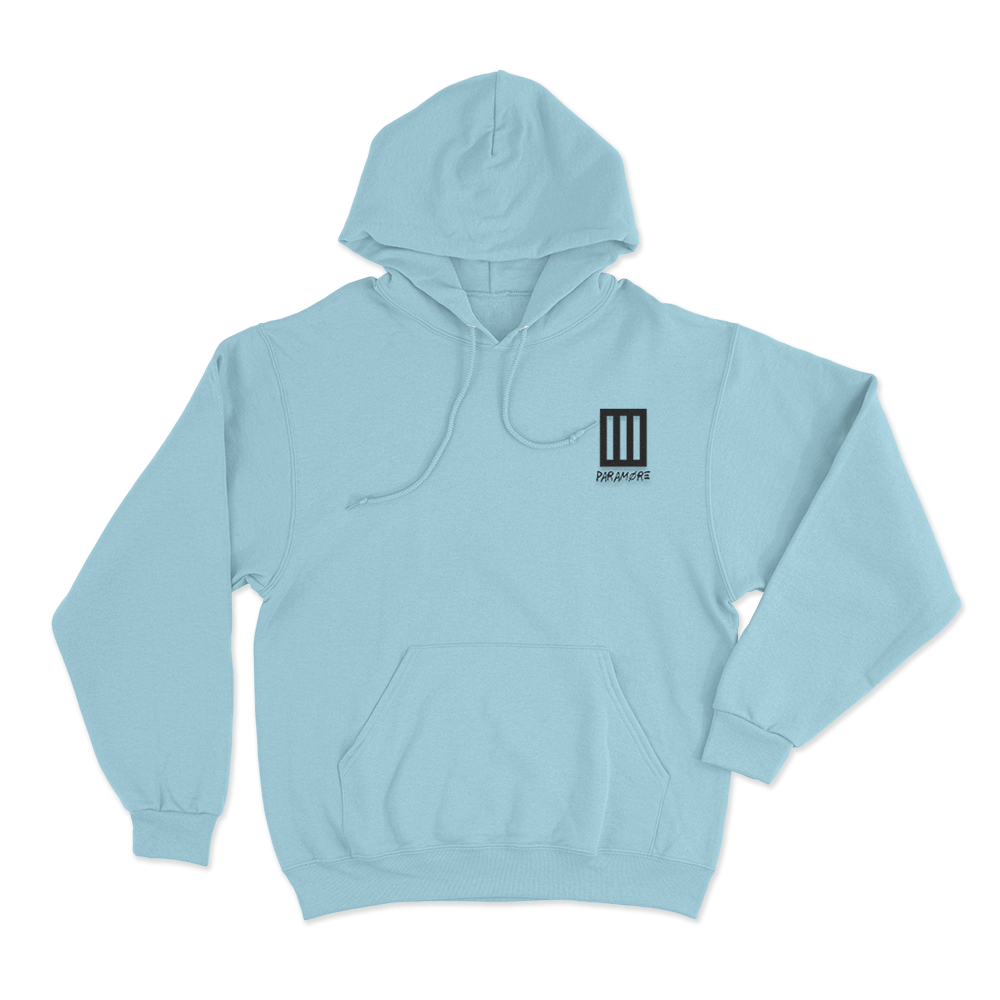 Paramore Classic Logo Unisex Hoodie Sky Blue Paramore Classic Logo Unisex Hoodie Sky Blue