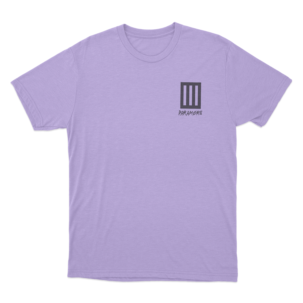 Paramore Classic Logo Unisex T Shirt Purple Paramore Classic Logo Unisex T Shirt Purple