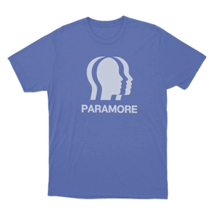 Paramore Head Logo Unisex T Shirt Blue