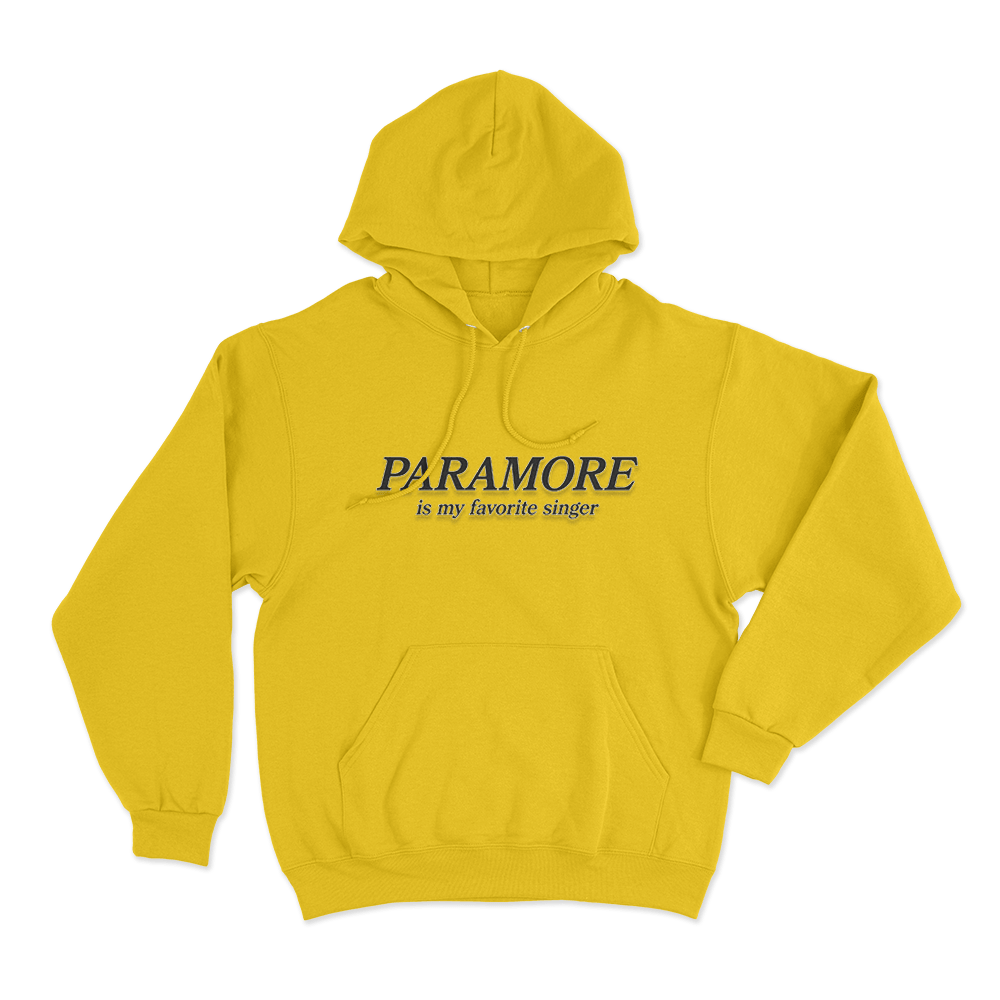 Paramore Is My Favorite Singer Unisex Hoodie Yellow Paramore Is My Favorite Singer Unisex Hoodie Yellow