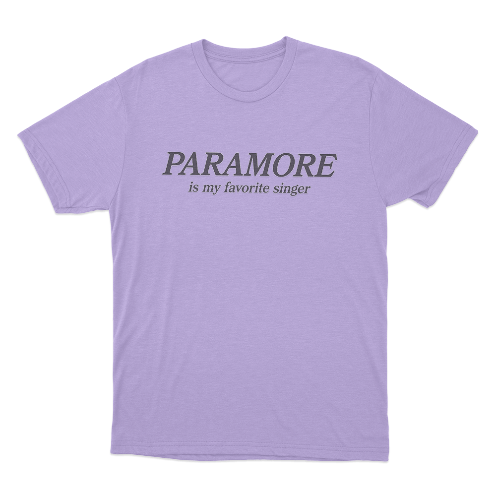 Paramore Is My Favorite Singer Unisex T Shirt Purple Paramore Is My Favorite Singer Unisex T Shirt Purple