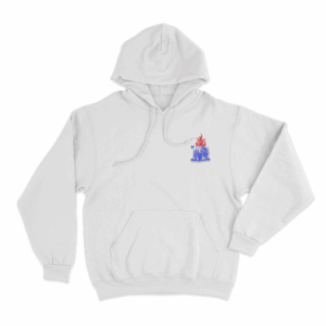 Thick Skull Unisex Hoodie White